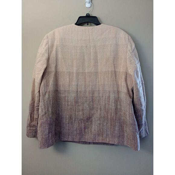 Alfred Dunner Tan Ombre Blazer Shoulder Pads Size 20W - Picture 2 of 10